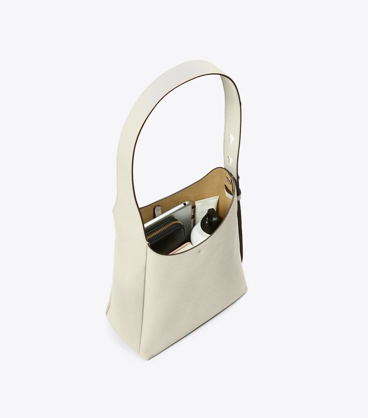 Tory Burch designer ホーボーバッグ ロミー スモール ホーボーバッグ in Light Cream additional