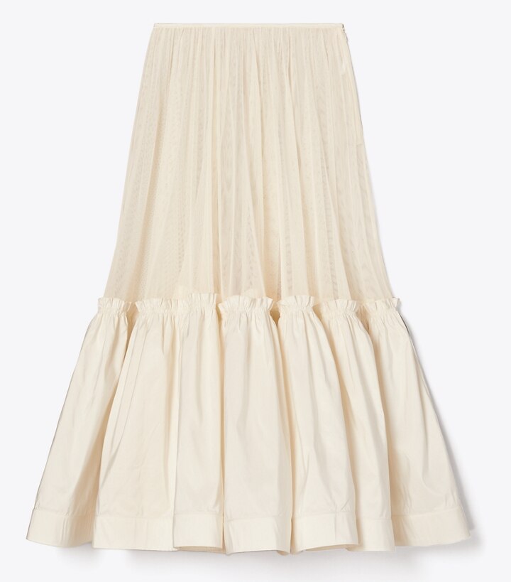 Cotton Tulle Crinoline Skirt: Women's Designer Bottoms | Tory Burch