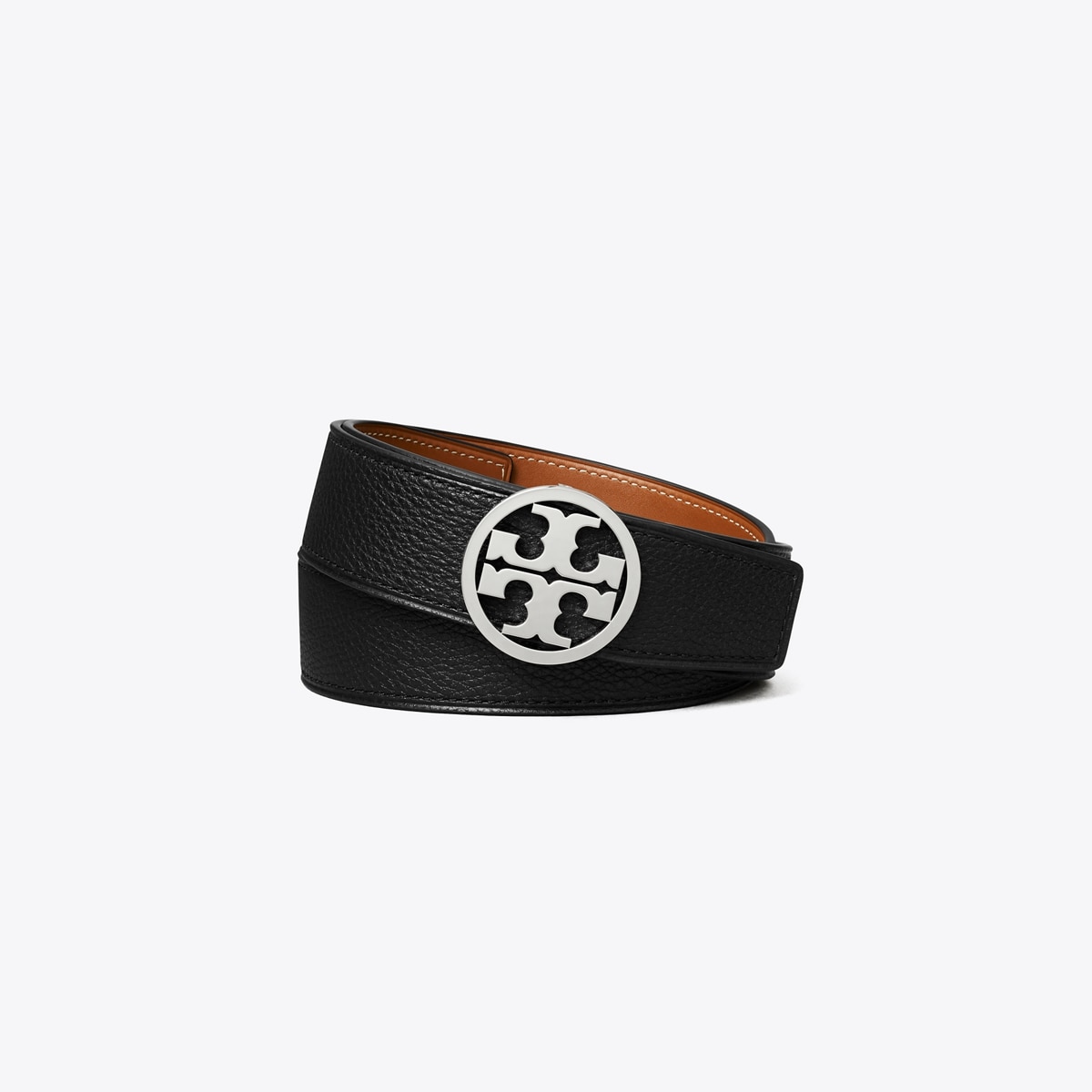 Tory Burch Reversible Leather belt size 30” - 34” x 1.5” w display picture 2