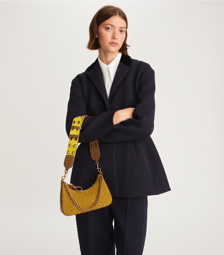 151 Mercer Boucle Small Crescent Bag: Women's Designer Crossbody Bags ...