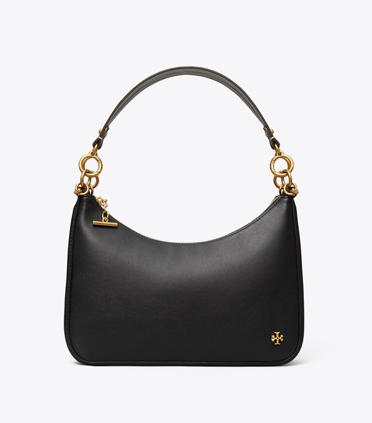 Tory Burch designer schultertaschen 151 Mercer Crescent Bag in Black angle
