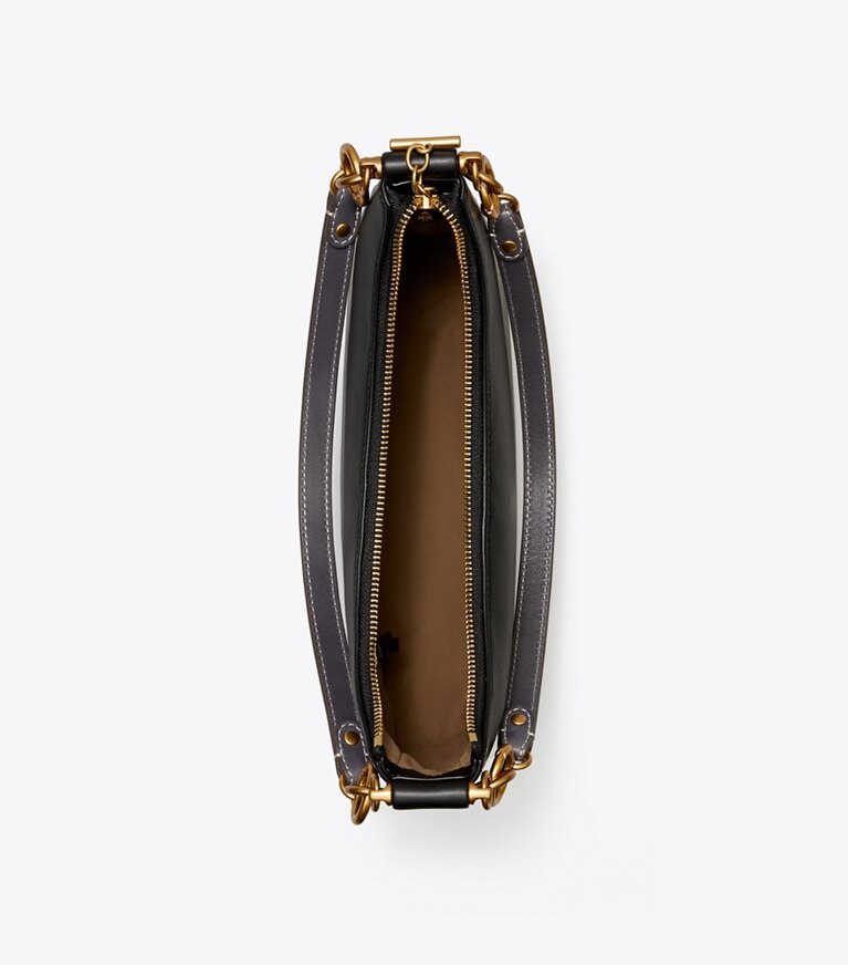 Tory Burch designer schultertaschen 151 Mercer Crescent Bag in Black angle