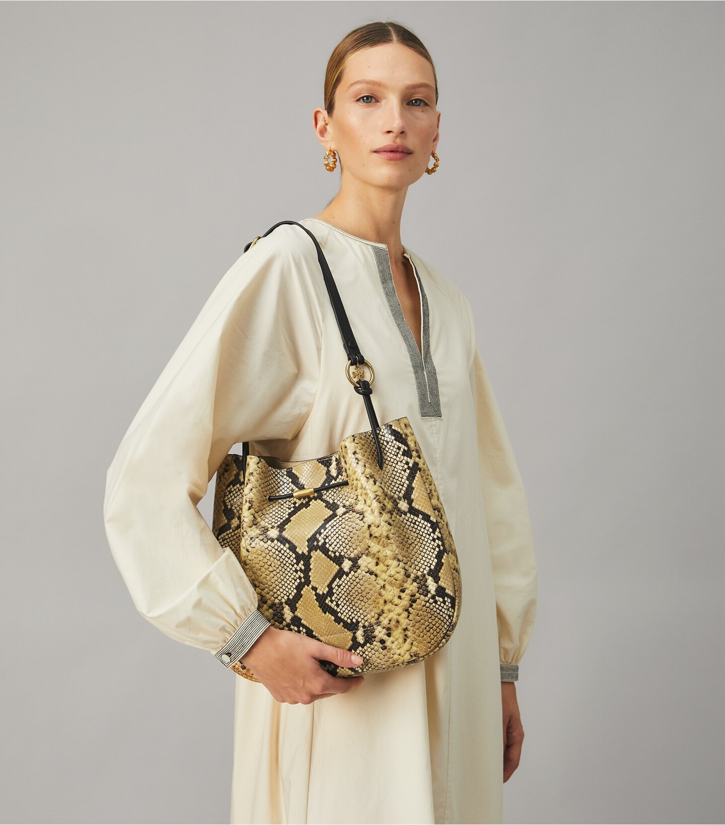 151 Mercer Embossed Shoulder Bag