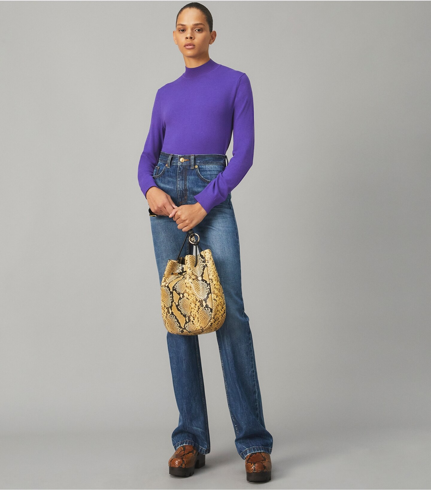 151 Mercer Embossed Shoulder Bag
