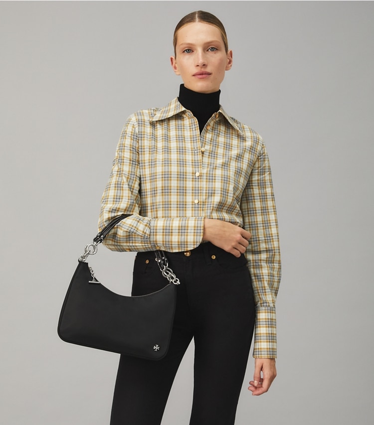 151 Mercer Nylon Crescent Bag: Women's Designer Shoulder Bags | Tory Burch