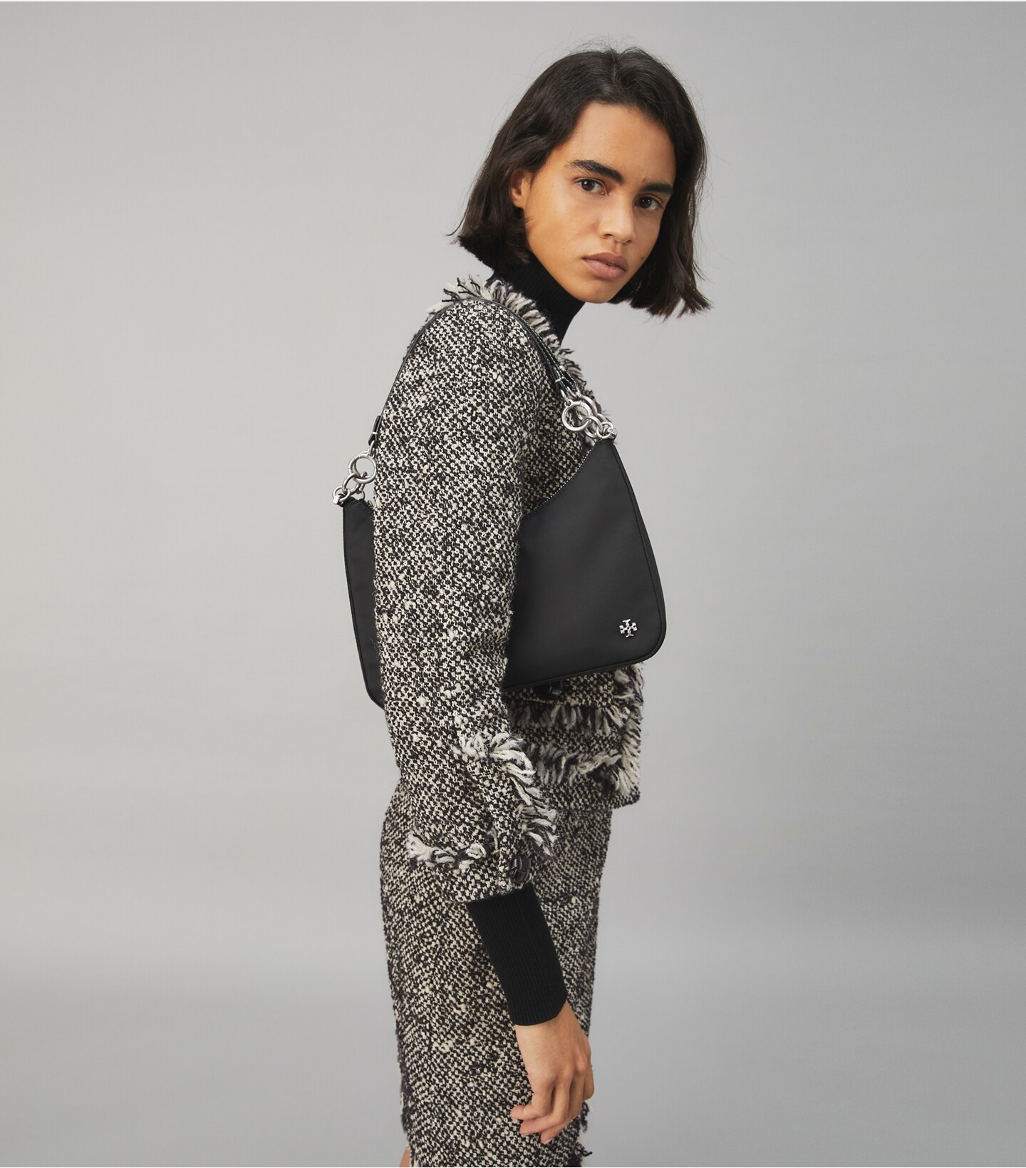 151 Mercer Nylon Crescent Bag