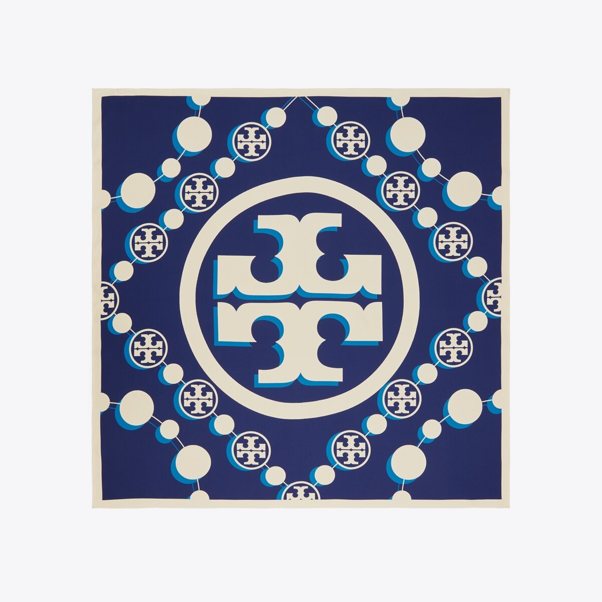 3D T Monogram Double-Sided Silk Square Scarf : Women's Designer Scarves | Tory  Burch
