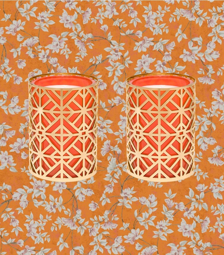 Tory Burch designer candles 797 Madison Candle in Multi packable reversible