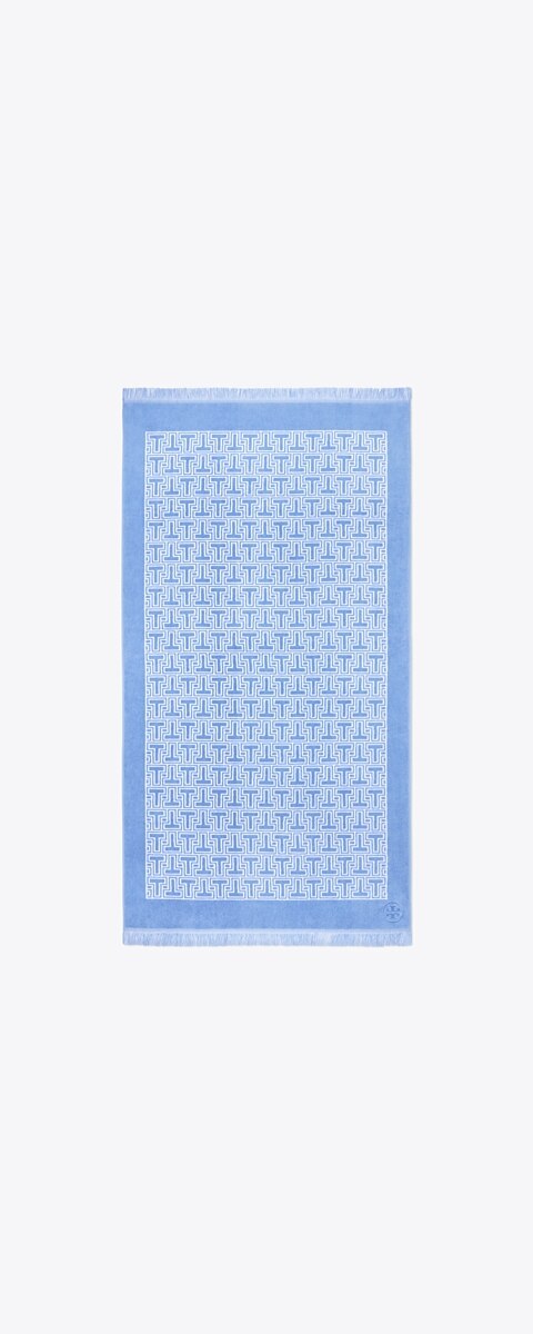 Полотенце Tory Burch T-Tile Beach, цвет: Синий