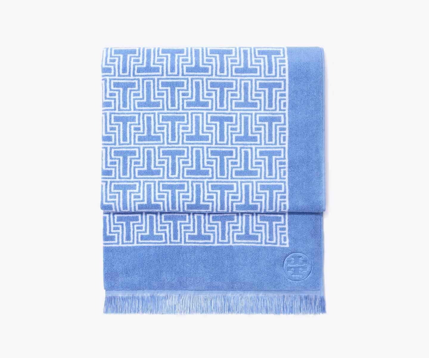 Полотенце Tory Burch T-Tile Beach, цвет: Синий — фото 2