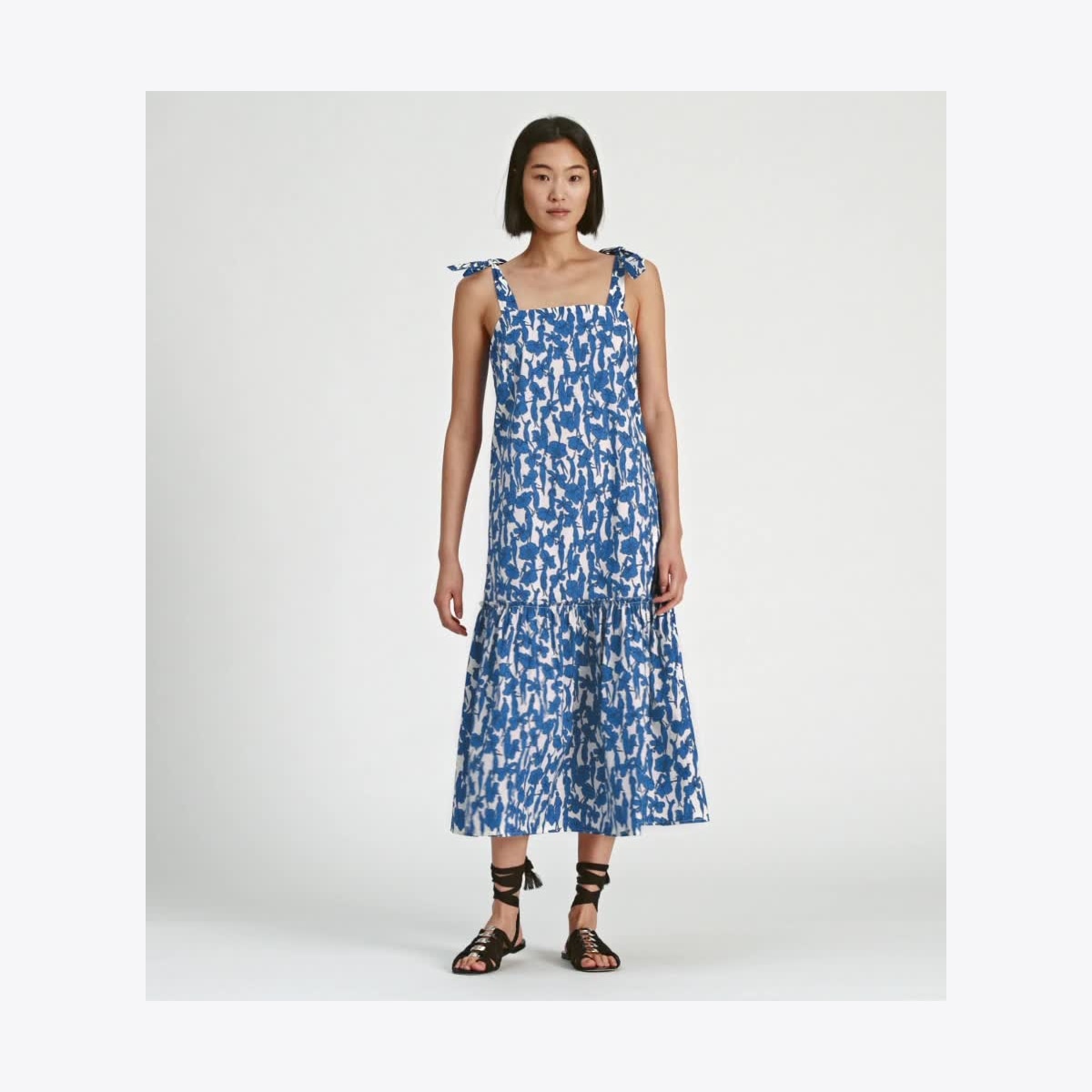 【関税込み】tory burch Dress with front knot Viscose Knot Dress: Women's Designer Dresses | Tory Burch