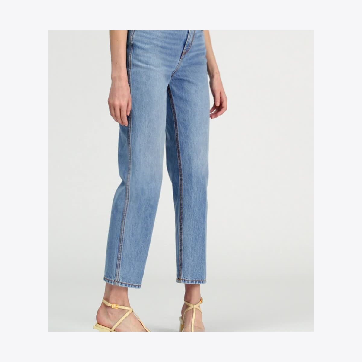 High-Rise Straight Jean: Women's Designer Bottoms | Tory Burch