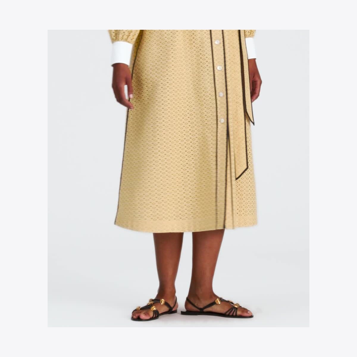 Honeycomb Eyelet Artist Dress: Women's Designer Dresses