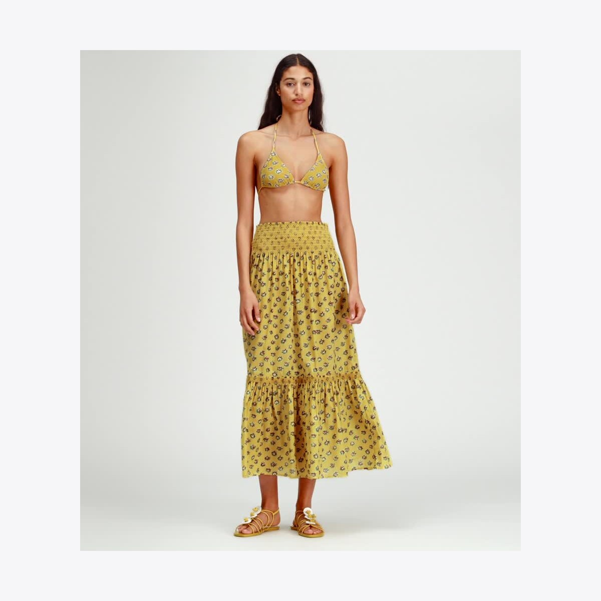 スカート TORY BURCH PRINTED LONG SKIRT Printed Silk Twill Skirt: Women's Designer Bottoms | Tory Burch