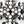 Antique Pewter / Black / Crystal