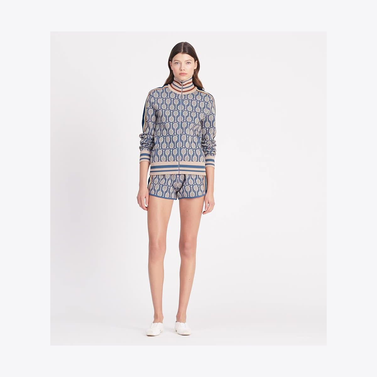Tech Knit Jacquard Short: Women's Designer Bottoms | Tory Sport
