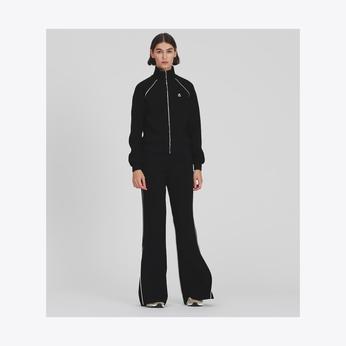 Crepe Track Jacket: Women's Designer Jackets | Tory Sport