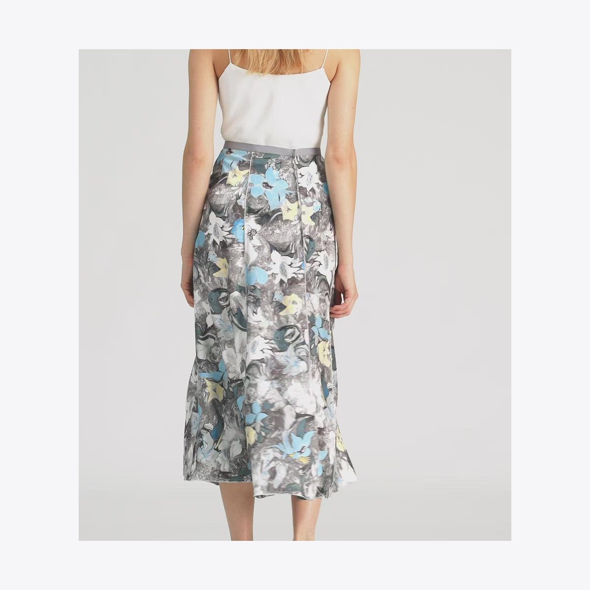 TORY BURCH 青い花柄シルク100%ワンピース US4 Mサイズ Printed Silk Shirtdress: Women's Designer Dresses | Tory Burch