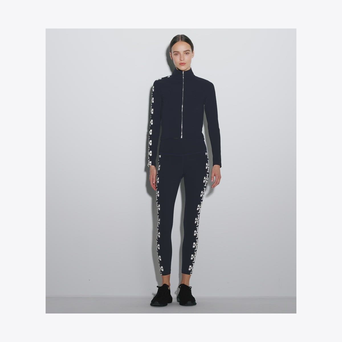 Nylon Logo Zip Top: Women's Designer Tops | Tory Burch