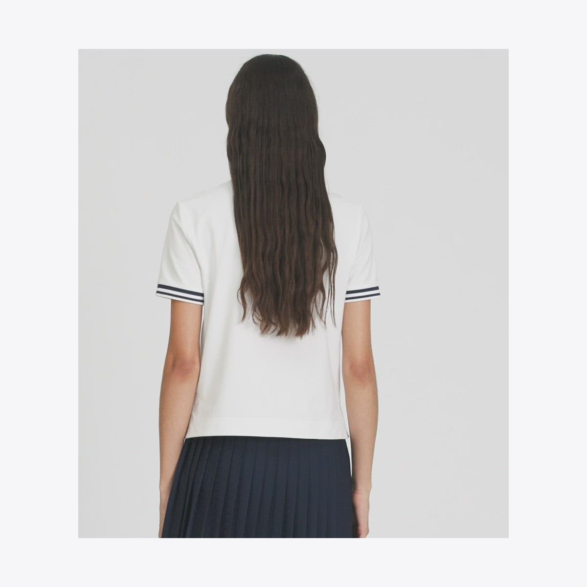 Performance Piqué Polo: Women's Designer Tops | Tory Sport
