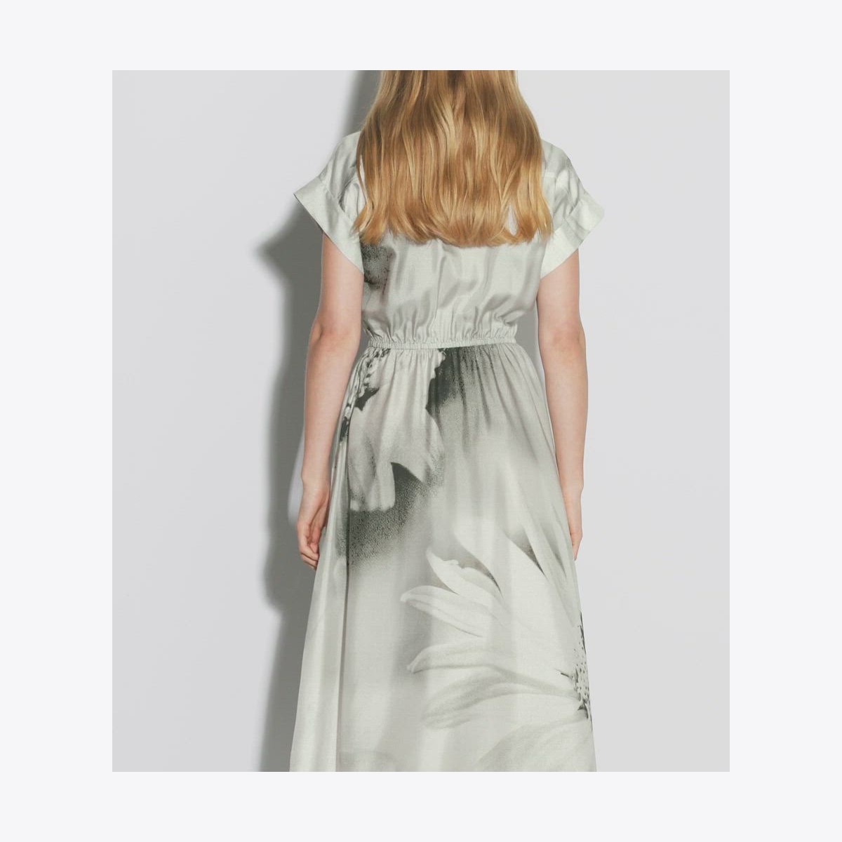 シルクワンピース★Tory Burch★LONG SILK PRINTED DRESS Printed Silk Twill Shirtdress: Women's Designer Dresses