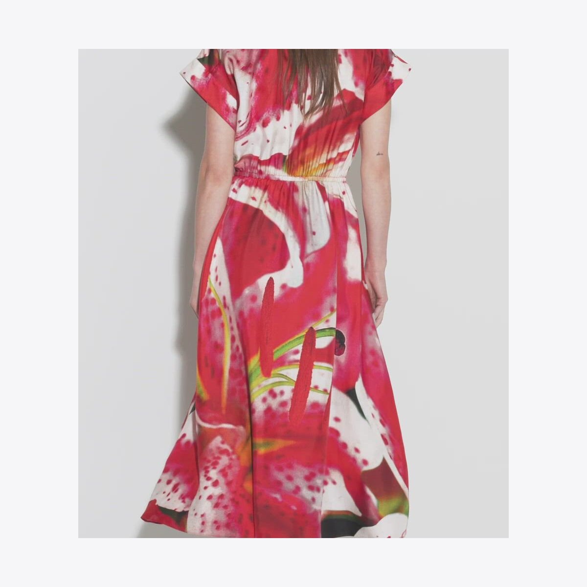 Printed Silk Twill Shirtdress: Women's Designer Dresses