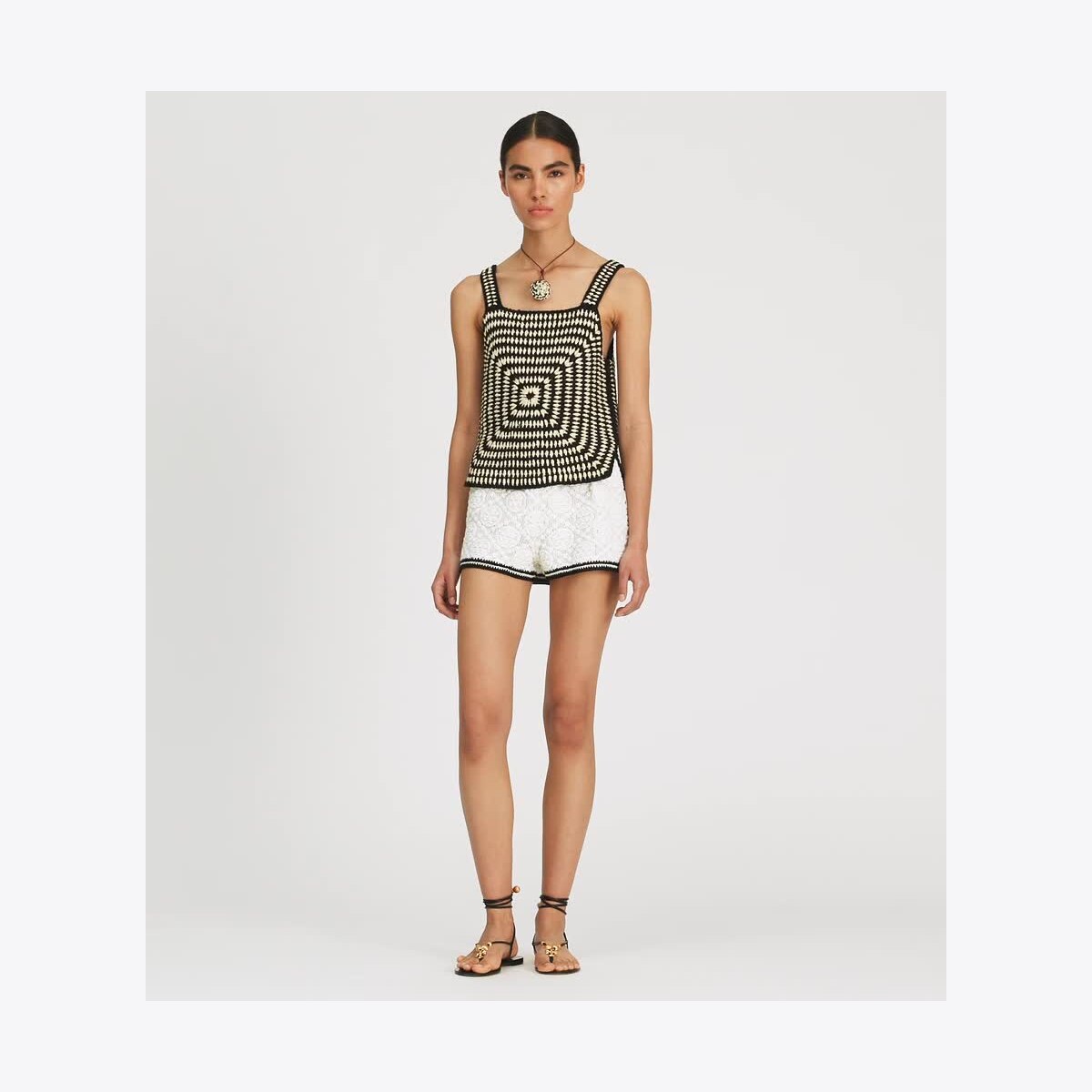 COTTON CROCHET TANK TOP - thumbnail 4