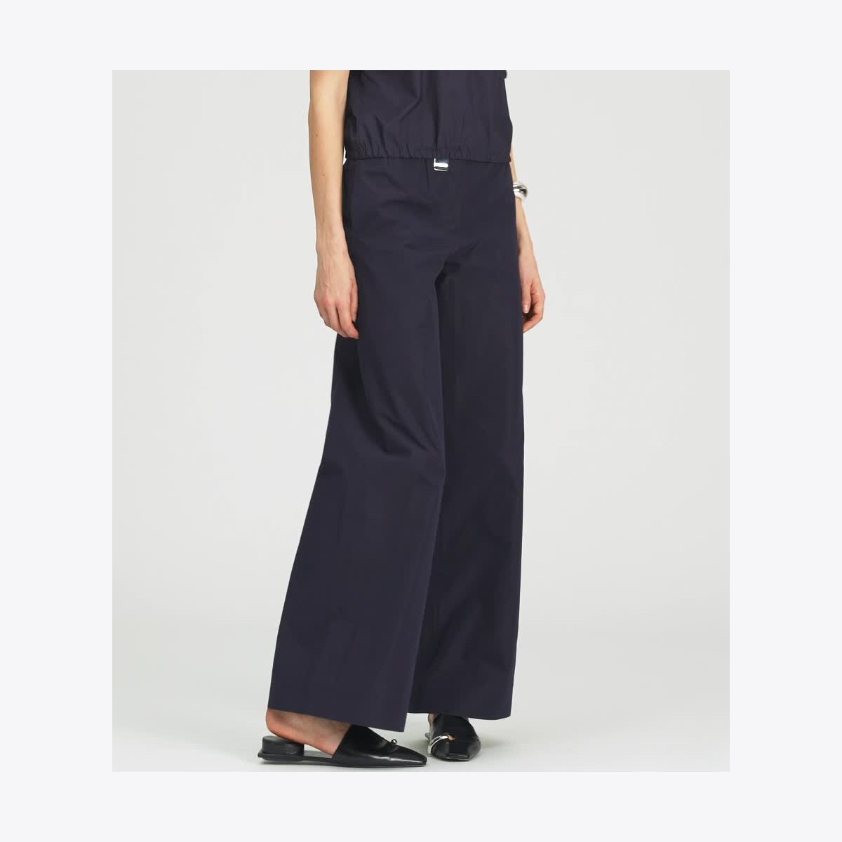 Nylon Taffeta Zip Polo: Women's Designer Tops | Tory Burch