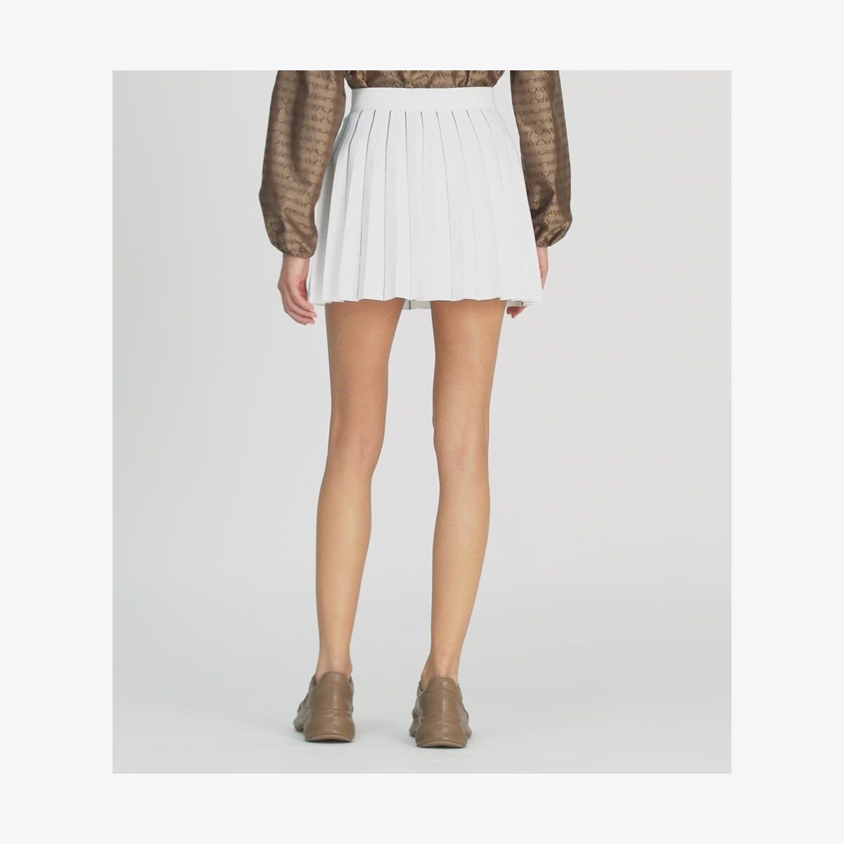Pleated Tech Knit Skirt: Women's Designer Bottoms | Tory Sport