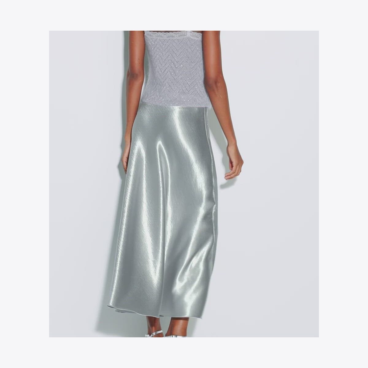 SATIN SKIRT - thumbnail 4