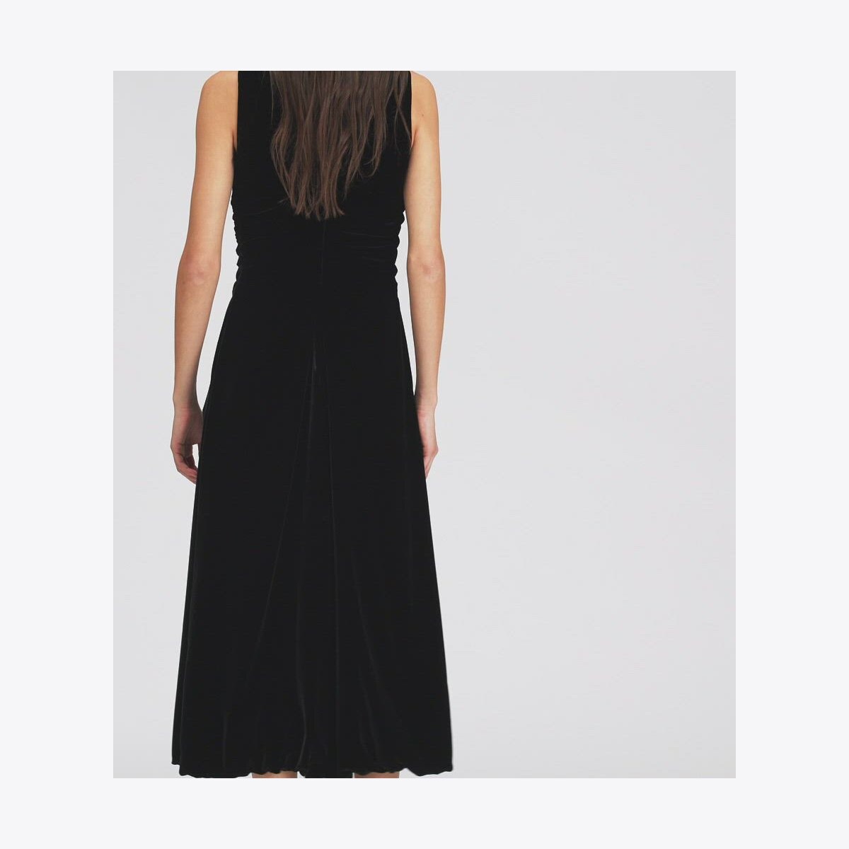 V-Neck Velvet Dress: Women's Designer Dresses | Tory Burch