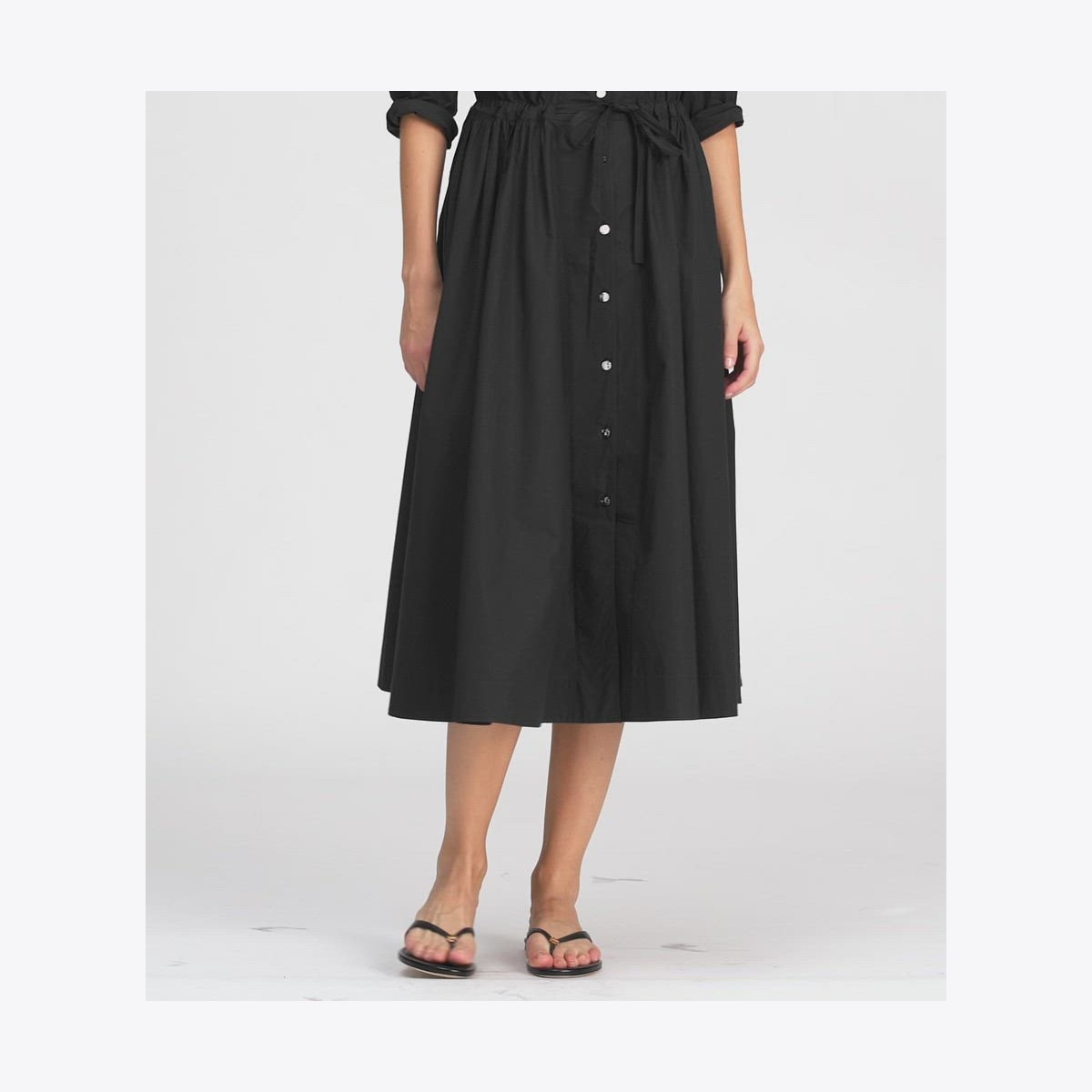 Long Poplin Shirtdress: Women's Designer Coverups | Tory Burch