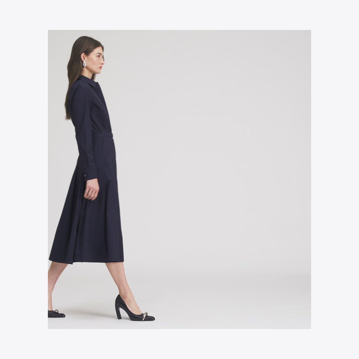 TORY BURCH｜DRESSES (Pleated Cotton Shirtdress (164803-4 Pleated Cotton Shirtdress: Women's Designer Dresses | Tory Burch