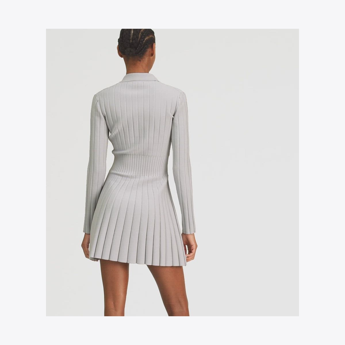 VISCOSE KNIT POLO DRESS - thumbnail 5