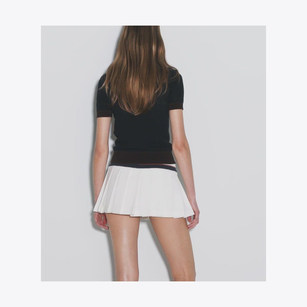 ミニスカート TORY BURCH Women Mini Skirts 166731100 WHITE Stretch Mini Tennis Skirt: Women's Designer Bottoms | Tory Sport