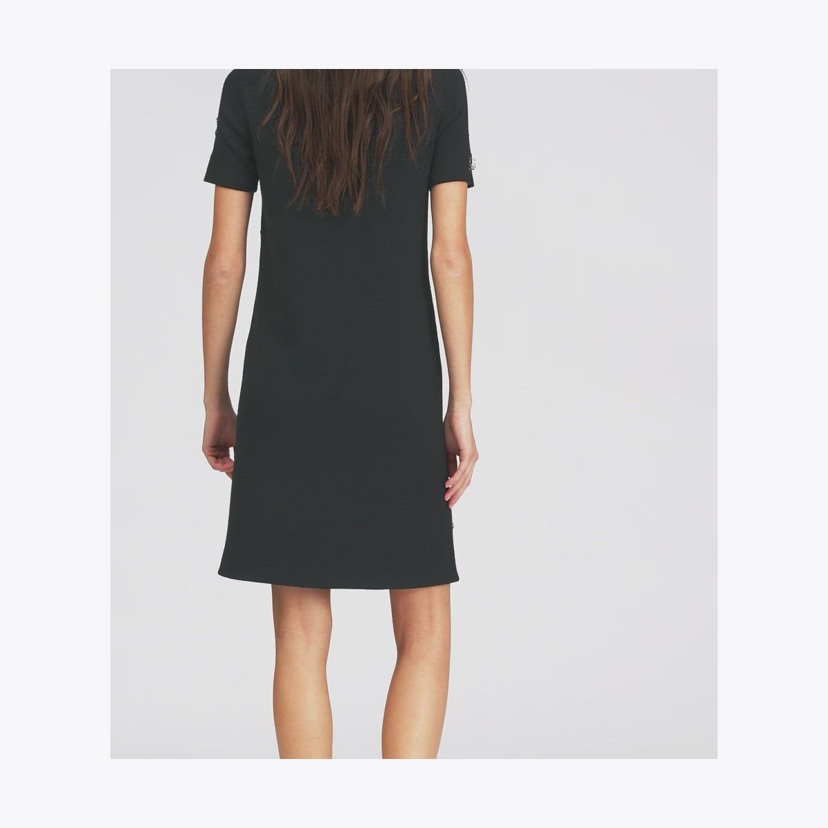 TORY BURCH|DRESSES (EMBELLISHED POPLIN COLLAR SWEATER D Embellished Poplin Collar Sweater Dress: Women's Designer