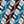 Aqua Blue Linked Geo 3 Color