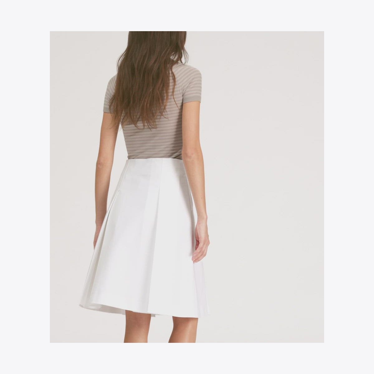 PLEATED TWILL SKIRT - thumbnail 4