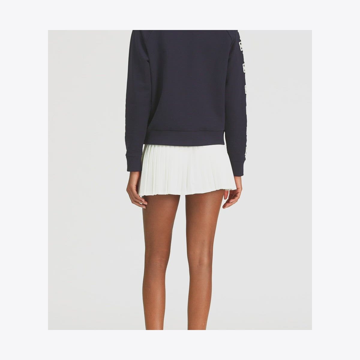 French Terry Logo Sleeve Half-Zip Sweatshirt: Women's