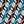 Aqua Blue Linked Geo 3 Color