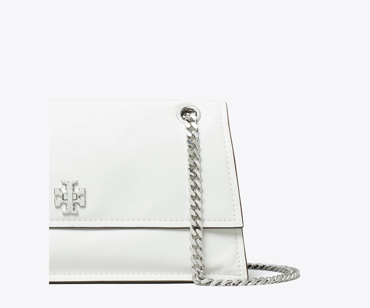 Женская сумка Tory Burch Kira Turnlock Shoulder, цвет: Bianco — фото 4