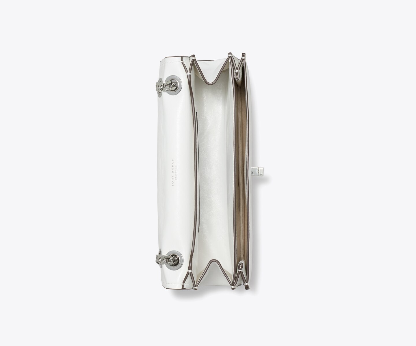 Женская сумка Tory Burch Kira Turnlock Shoulder, цвет: Bianco — фото 5