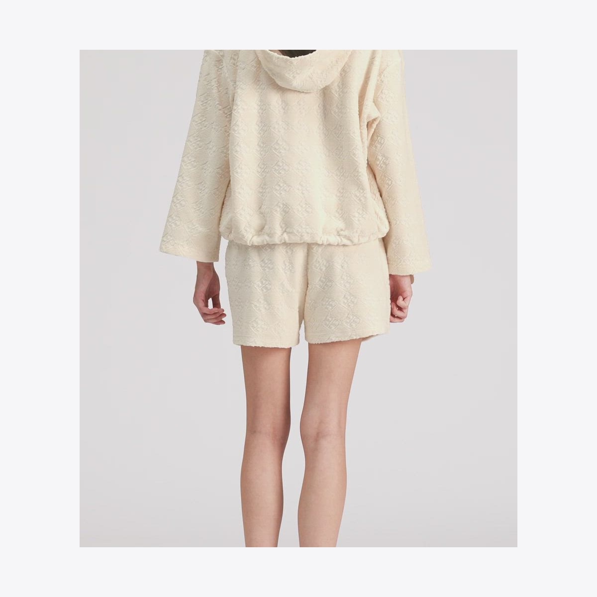 TERRY JACQUARD LOGO HOODIE - thumbnail 5