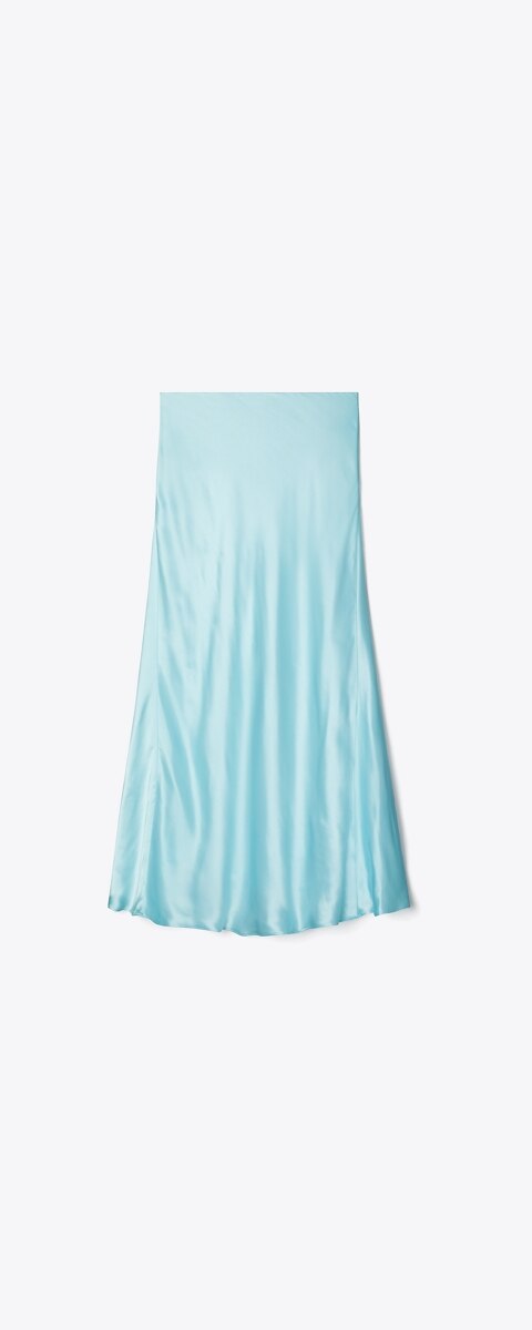 Женская юбка Tory Burch Satin, цвет: Синий
