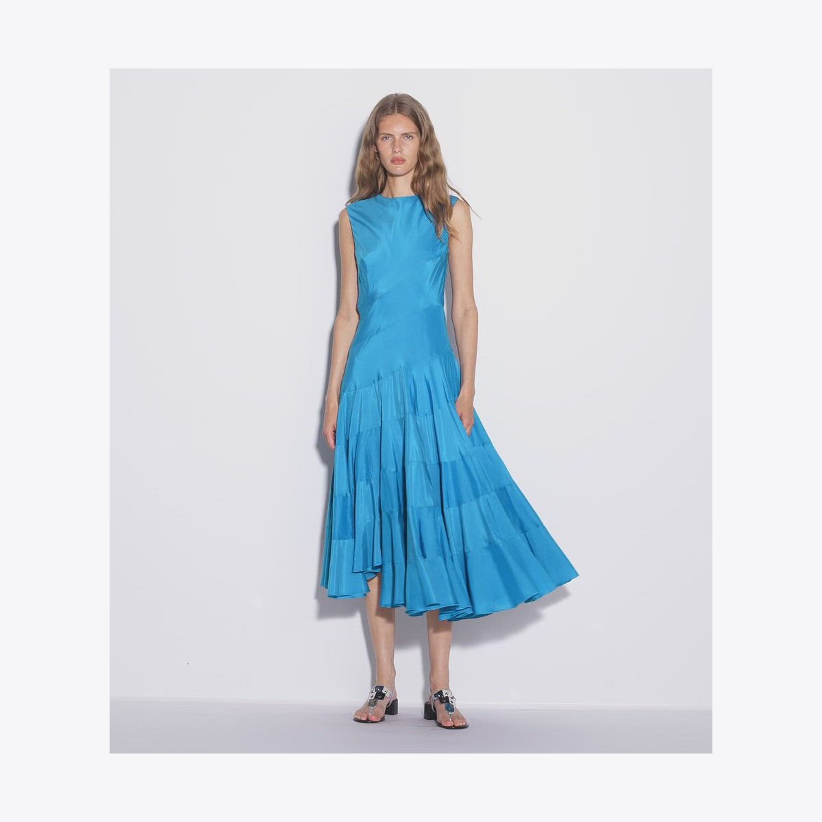 tory burch blue dress Knotted Viscose Dress: Women's Designer Dresses