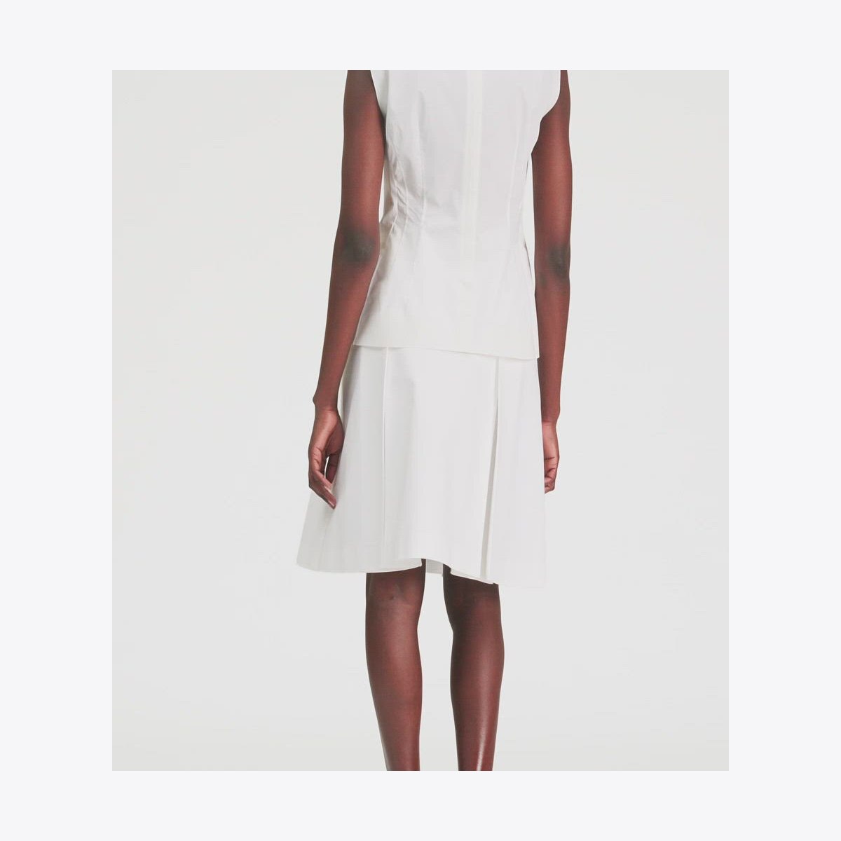 SLEEVELESS COTTON POPLIN TOP - thumbnail 4