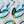 Blue Glass Swan Allover