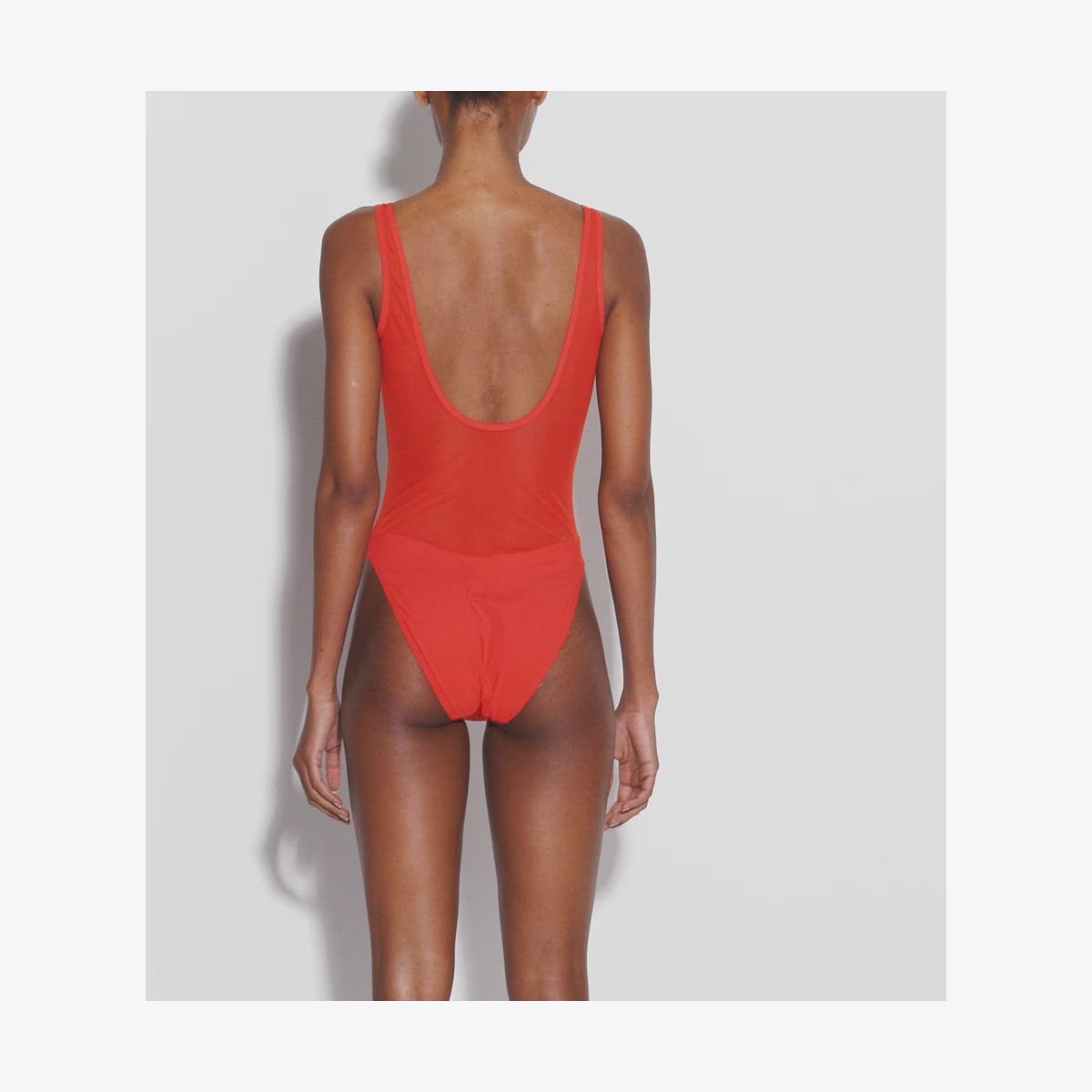 Mesh Tank Swimsuit: Women's Designer One Pieces | Tory Burch