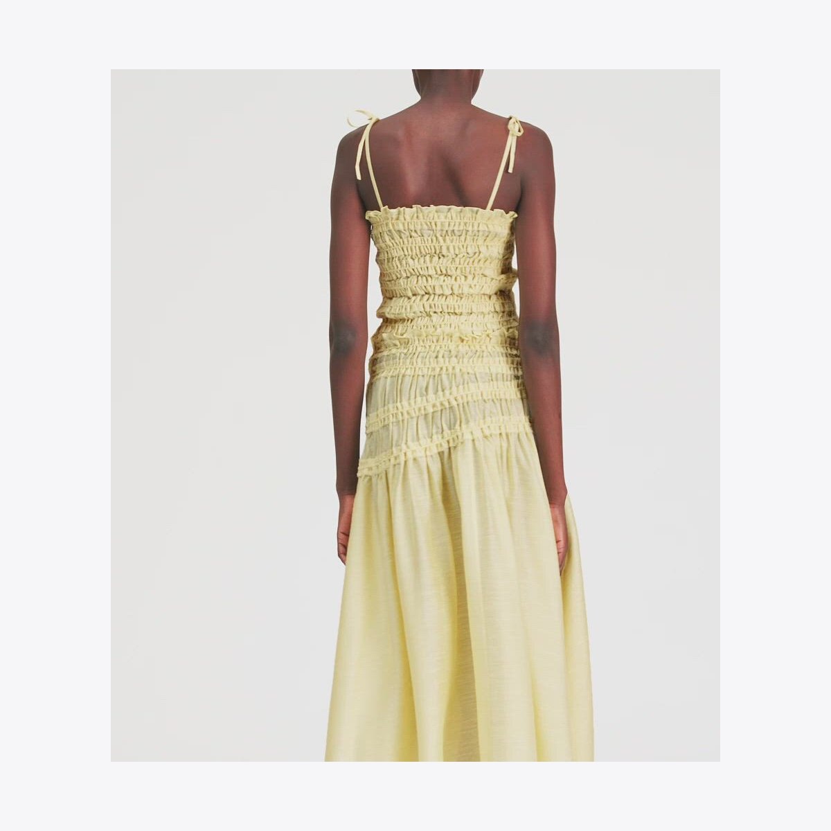 SMOCKED VISCOSE TOP - thumbnail 5