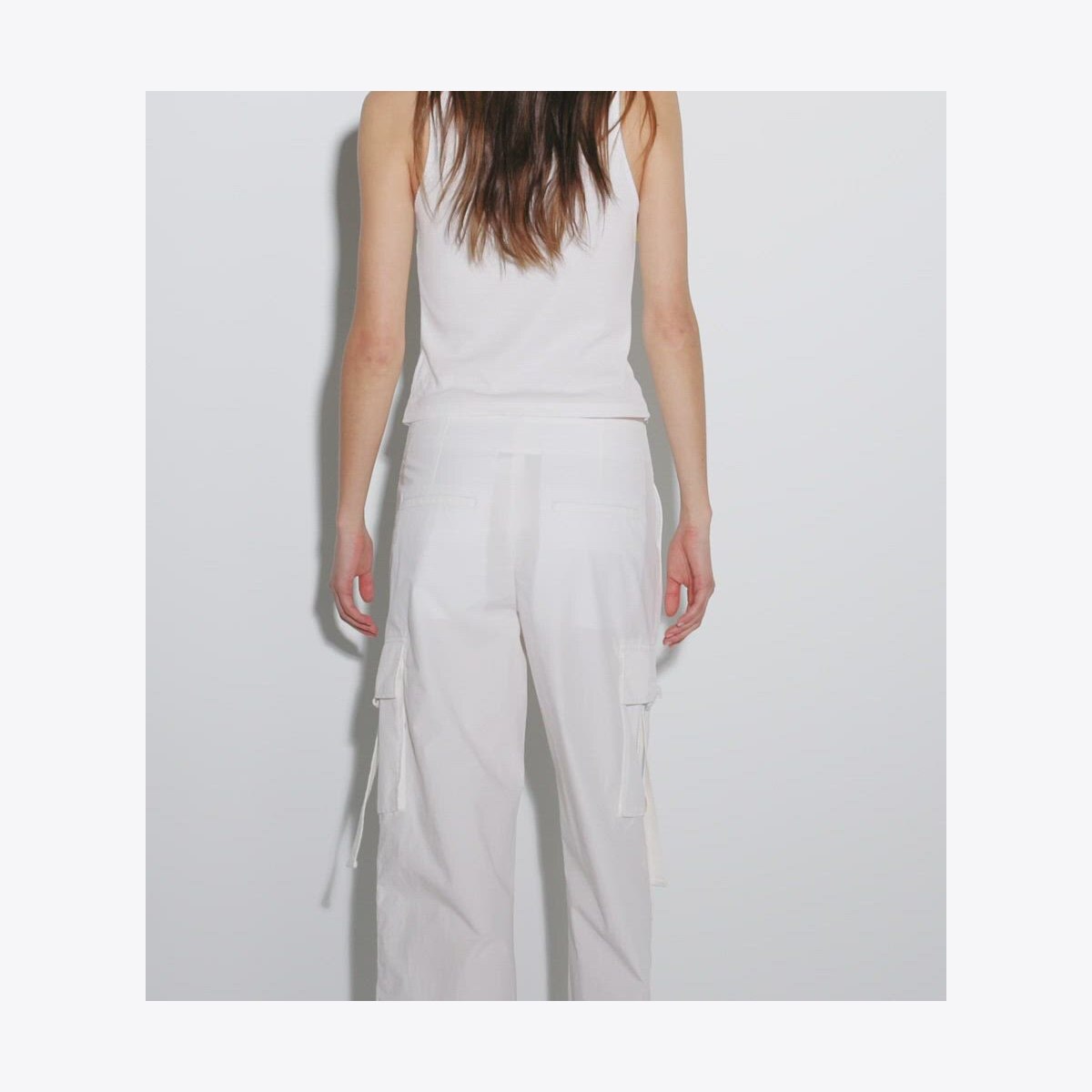 【Tory Burch】コットンカーゴパンツ ホワイト Twill Cargo Pant: Women's Designer Bottoms | Tory Burch